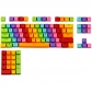 104 Keys Rainbow Doubleshot PBT Backlit Keycaps Set OEM Profile for ANSI MX Mechanical Gaming Keyboard GK/Annie/poker